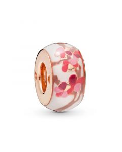 Pandora Charms,925 Sterling Silver Charms,Charms for Pandora Charm Bracelet,Charms for Bracelet,Rose Peach Blossom Flower Spacer