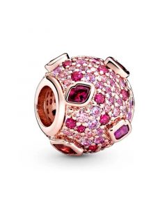 925 Sterling Silver Charms,Charms for Bracelet,Pandora Charms,Rose Kiss Pavé Charm,Charms for Pandora Charm Bracelet