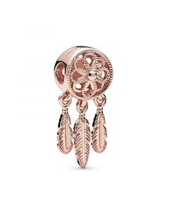 925 Sterling Silver Charms,Pandora Charms,Rose Spiritual Dream Catcher Dangle Charm,Charms for Pandora Charm Bracelet,Charms for Bracelet