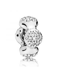 Charms for Bracelet,925 Sterling Silver Charms,Pandora Charms,Pave Modern Lovepods Spacer Charm,Charms for Pandora Charm Bracelet