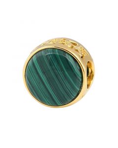 Charms for Pandora Charm Bracelet,Pandora Charms,Charms for Bracelet,925 Sterling Silver Charms,Jade Gold Plated Button Charm