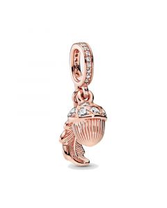 Charms for Pandora Charm Bracelet,Pandora Charms,Rose Acorn Leaf Dangle Charm,925 Sterling Silver Charms,Charms for Bracelet