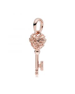 925 Sterling Silver Charms,Pandora Charms,Charms for Bracelet,Rose Regal Key Pendant,Charms for Pandora Charm Bracelet