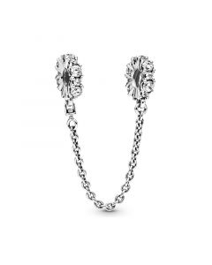 Pandora Charms,Charms for Bracelet,925 Sterling Silver Charms,Charms for Pandora Charm Bracelet,Clear Sparkle Safety Chain Charm