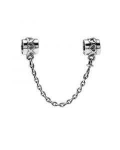 Charms for Pandora Charm Bracelet,Heart Safety Chain Charm,925 Sterling Silver Charms,Pandora Charms,Charms for Bracelet