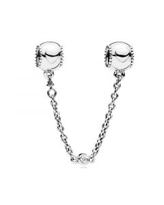 Charms for Pandora Charm Bracelet,Embossed Hearts Safety Chain Charm,Charms for Bracelet,925 Sterling Silver Charms,Pandora Charms