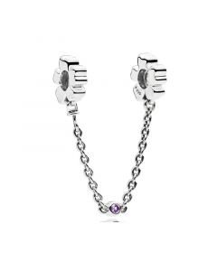 Pandora Charms,Wildflower Meadow Safety Chain Charm,925 Sterling Silver Charms,Charms for Pandora Charm Bracelet,Charms for Bracelet