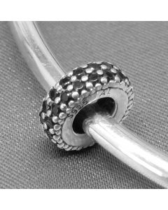 Pandora Charms,Charms for Bracelet,Dot Black Zircon Charm,Charms for Pandora Charm Bracelet,925 Sterling Silver Charms