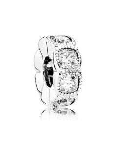 Charms for Bracelet,Alluring Cushion Clear CZ Spacer,925 Sterling Silver Charms,Pandora Charms,Charms for Pandora Charm Bracelet