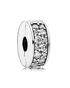 Charms for Pandora Charm Bracelet,Charms for Bracelet,925 Sterling Silver Charms,Pandora Charms,Clear CZ Shining Elegance Clip