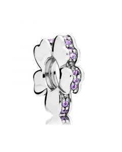 Wildflower Meadow Spacer Charm,Charms for Pandora Charm Bracelet,Charms for Bracelet,Pandora Charms,925 Sterling Silver Charms
