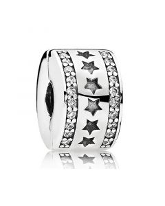 Charms for Pandora Charm Bracelet,Starry Formation Clear CZ Clip,Charms for Bracelet,925 Sterling Silver Charms,Pandora Charms
