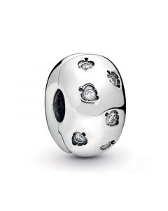 Pandora Charms,Charms for Pandora Charm Bracelet,Charms for Bracelet,Sparkling Leaves Clip Charm,925 Sterling Silver Charms