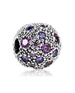 Charms for Bracelet,Pandora Charms,Purple Cosmic Stars Clip,925 Sterling Silver Charms,Charms for Pandora Charm Bracelet