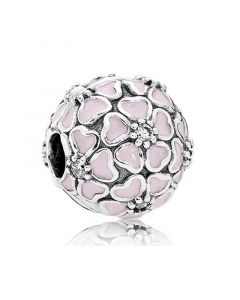 Pandora Charms,Cherry Blossom Clip,Charms for Bracelet,Charms for Pandora Charm Bracelet,925 Sterling Silver Charms