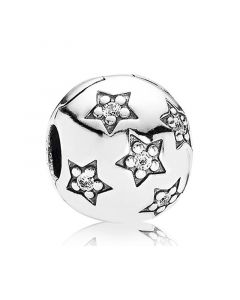 925 Sterling Silver Charms,Charms for Pandora Charm Bracelet,Star Pavé Clip,For Pandora Charm Bracelet,Pandora Charms,Charms for Bracelet