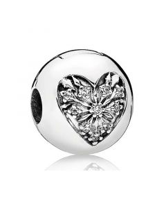 Pandora Charms,Heart of Winter Clip Charm,Charms for Pandora Charm Bracelet,Charms for Bracelet,925 Sterling Silver Charms