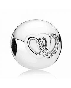 Charms for Bracelet,Heart Bond Clip,Pandora Charms,925 Sterling Silver Charms,For Pandora Charm Bracelet,Charms for Pandora Charm Bracelet