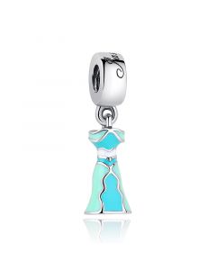 Pandora Charms,Charms for Bracelet,Jasmine's Dress Charm,925 Sterling Silver Charms,Charms for Pandora Charm Bracelet