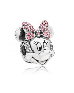 Pandora Charms,Charms for Bracelet,Charms for Pandora Charm Bracelet,925 Sterling Silver Charms,Shimmering Minnie Portrait Clip