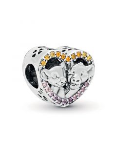 Charms for Bracelet,Pandora Charms,Charms for Pandora Charm Bracelet,925 Sterling Silver Charms,Sparkling Simba Nala Heart Charm