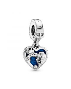 Charms for Pandora Charm Bracelet,925 Sterling Silver Charms,Lady and the Tramp Heart Dangle Charm,Pandora Charms,Charms for Bracelet