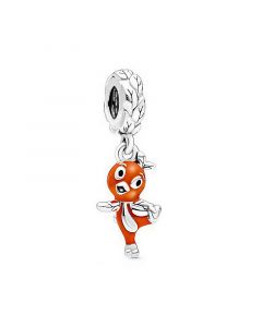 Charms for Pandora Charm Bracelet,925 Sterling Silver Charms,Pandora Charms,Charms for Bracelet,Orange Bird Dangle Charm