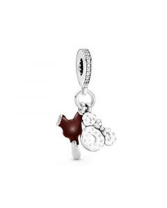 925 Sterling Silver Charms,Charms for Bracelet,Charms for Pandora Charm Bracelet,Pandora Charms,Ice Cream Donut Dangle Charm