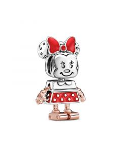 Rose Minnie Mouse Robot Charm,Charms for Bracelet,Charms for Pandora Charm Bracelet,Pandora Charms,925 Sterling Silver Charms