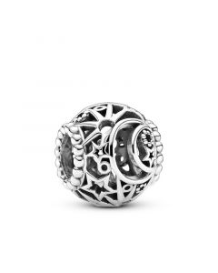 Sun Stars & Moon Openwork Charm,Charms for Pandora Charm Bracelet,Charms for Bracelet,Pandora Charms,925 Sterling Silver Charms