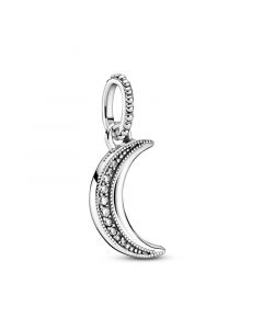 Charms for Pandora Charm Bracelet,Charms for Bracelet,Sparkling Crescent Moon Pendant Charm,925 Sterling Silver Charms,Pandora Charms