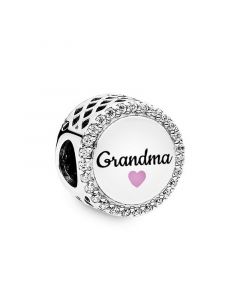 Pandora Charms,Grandma Button Charm,Charms for Bracelet,925 Sterling Silver Charms,Charms for Pandora Charm Bracelet