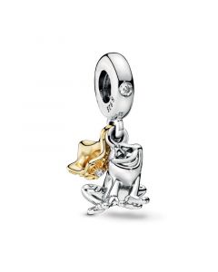 Charms for Pandora Charm Bracelet,925 Sterling Silver Charms,Charms for Bracelet,Pandora Charms,Princess Tiana Frog Prince Dangle Charm