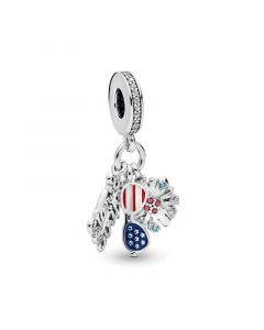 American Icons Dangle Charm,925 Sterling Silver Charms,Charms for Bracelet,Charms for Pandora Charm Bracelet,Pandora Charms