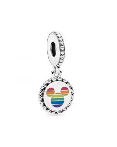 Pandora Charms,925 Sterling Silver Charms,Charms for Bracelet,Mickey Mouse Rainbow Charm,Charms for Pandora Charm Bracelet