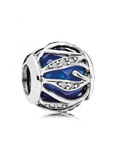 Nature's Radiance Royal Blue Crystal CZ Charm,Charms for Pandora Charm Bracelet,925 Sterling Silver Charms,Pandora Charms