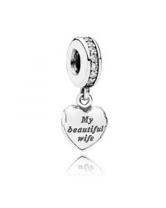 Pandora Charms,925 Sterling Silver Charms,My Beautiful Wife Charm,Charms for Pandora Charm Bracelet,Charms for Bracelet