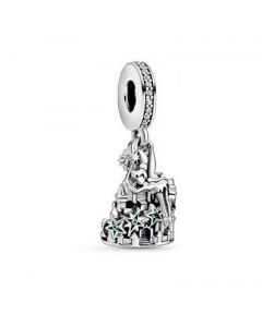 925 Sterling Silver Charms,Charms for Pandora Charm Bracelet,Tinker Bell & Castle of Magical Dreams Charm,Charms for Bracelet,Pandora Charms