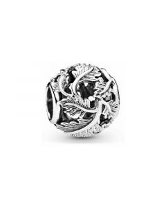 Charms for Bracelet,Pandora Charms,Openwork Leaves Charm,925 Sterling Silver Charms,Charms for Pandora Charm Bracelet