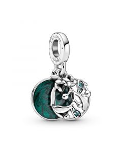 925 Sterling Silver Charms,Charms for Pandora Charm Bracelet,Christmas Mistletoe Dangle Charm,Pandora Charms,Charms for Bracelet