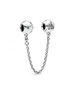 925 Sterling Silver Charms,Charms for Pandora Charm Bracelet,Pandora Charms,Charms for Bracelet,Castle Safety Chain