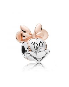925 Sterling Silver Charms,Charms for Bracelet,Rose Essence Minnie Portrait Charm,Charms for Pandora Charm Bracelet,Pandora Charms