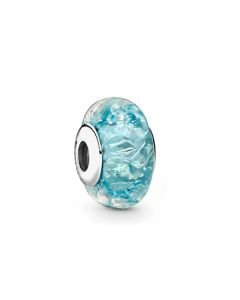Charms for Bracelet,Charms for Pandora Charm Bracelet,925 Sterling Silver Charms,Wavy Blue Murano Glass Charm,Pandora Charms