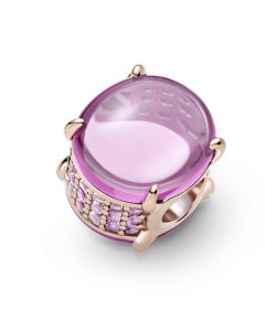Rose Pink Oval Cabochon Charm,Pandora Charms,925 Sterling Silver Charms,Charms for Bracelet,Charms for Pandora Charm Bracelet
