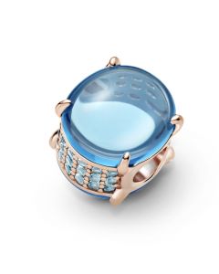 925 Sterling Silver Charms,Charms for Bracelet,Rose Blue Oval Cabochon Charm,Pandora Charms,Charms for Pandora Charm Bracelet