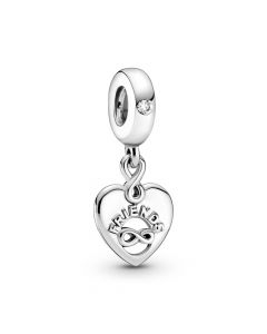 Charms for Pandora Charm Bracelet,Charms for Bracelet,925 Sterling Silver Charms,Pandora Charms,Friends Forever Heart Dangle Charm