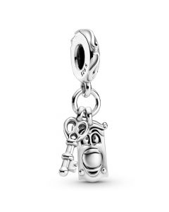 Charms for Pandora Charm Bracelet,925 Sterling Silver Charms,Key & Door Knob Alice in Wonderland Dangle Charm,Pandora Charms