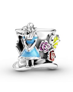 Pandora Charms,Charms for Pandora Charm Bracelet,The Mad Hatter's Tea Party Alice in Wonderland Charm,925 Sterling Silver Charms