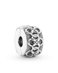 Pandora Charms,Flower Pattern Clip Charm,925 Sterling Silver Charms,Charms for Pandora Charm Bracelet,Charms for Bracelet