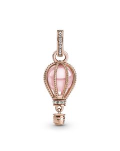 Charms for Pandora Charm Bracelet,Pandora Charms,925 Sterling Silver Charms,Rose Sparkling Pink CZ Hot Air Balloon Dangle Charm